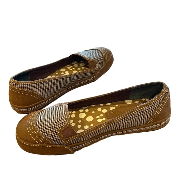 Mudd “Jaman” Houndstooth and Faux suede Slip On Sneakers Size 8 - Picture 8 of 11